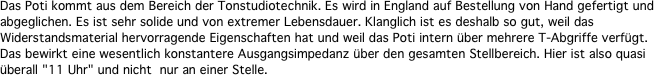 Das Poti kommt aus dem