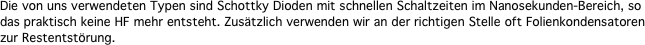 Die von uns verwendeten Typen